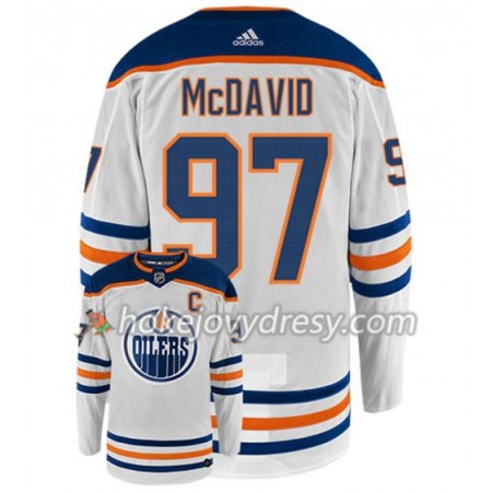 Pánské Hokejový Dres Edmonton Oilers CONNOR MCDAVID 97 Adidas Bílá Authentic